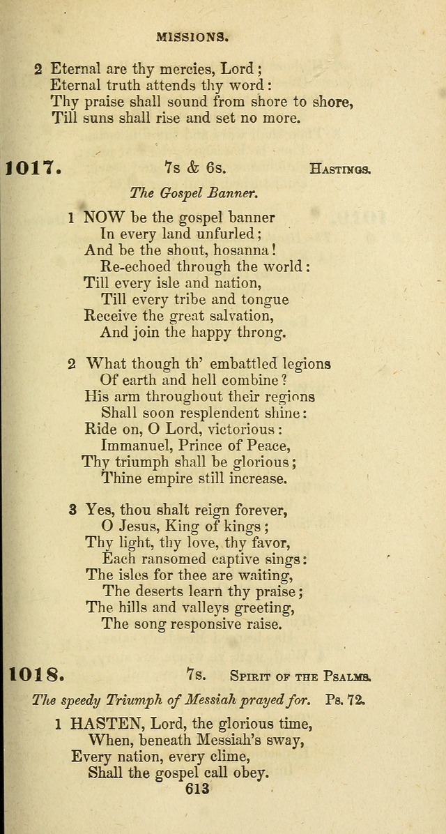 The Baptist Psalmody: a selection of hymns for the worship of God page 613