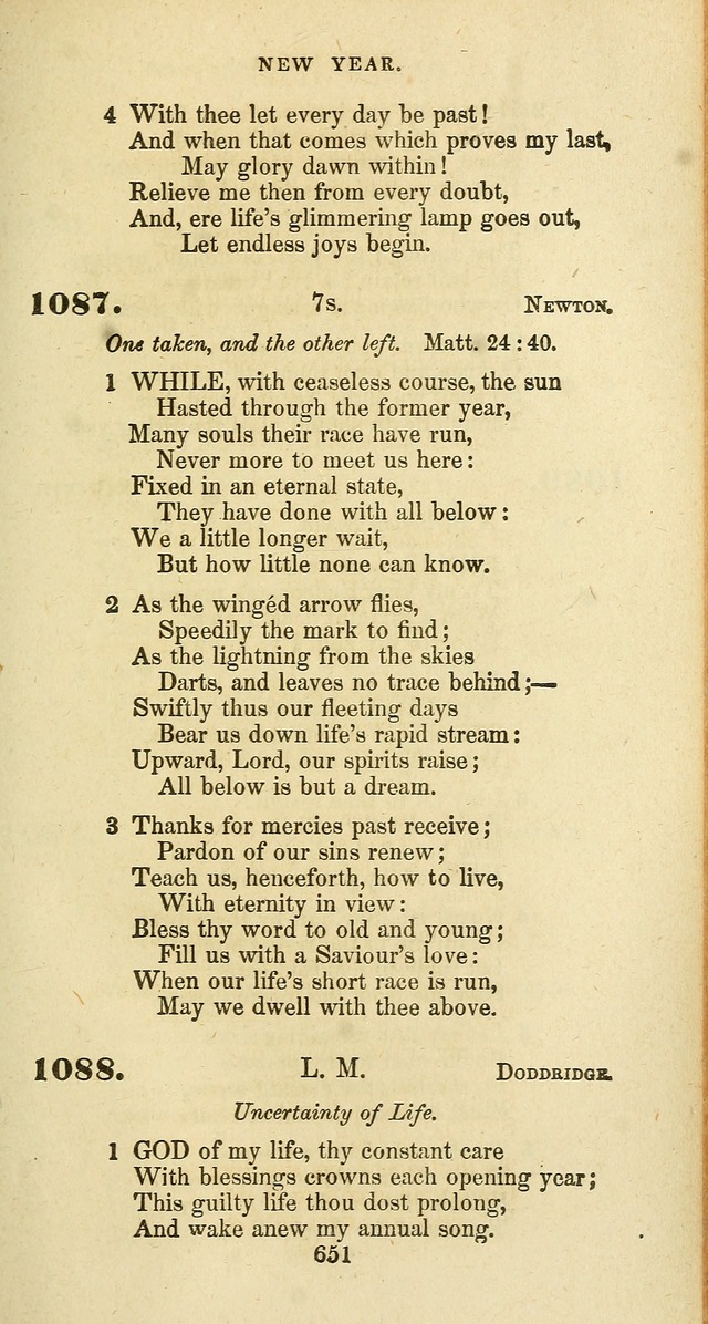 The Baptist Psalmody: a selection of hymns for the worship of God page 651