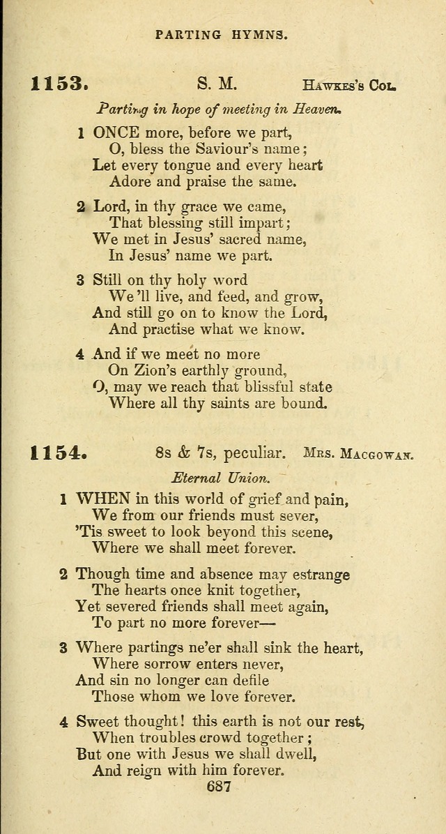 The Baptist Psalmody: a selection of hymns for the worship of God page 687