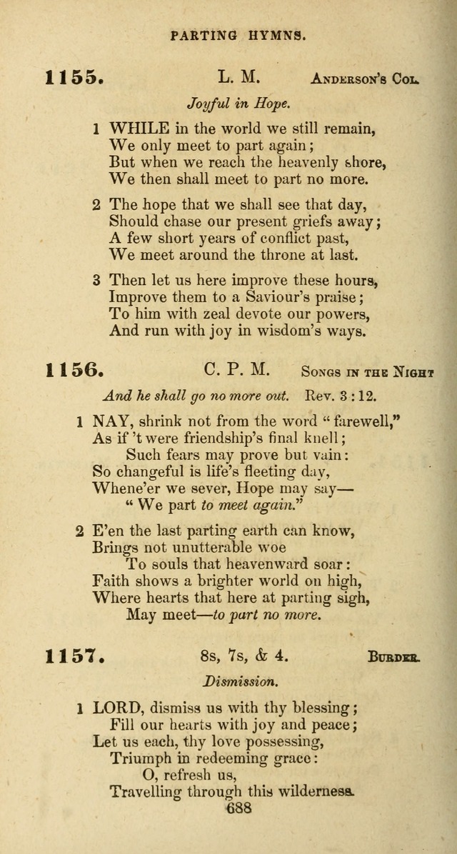 The Baptist Psalmody: a selection of hymns for the worship of God page 688