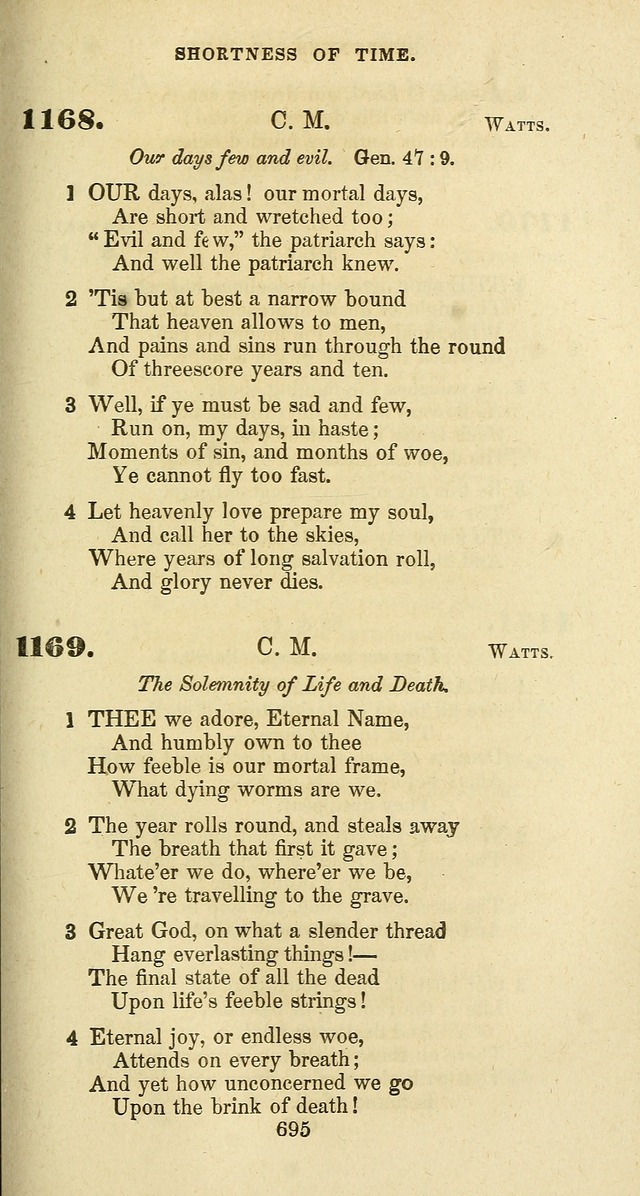 The Baptist Psalmody: a selection of hymns for the worship of God page 695