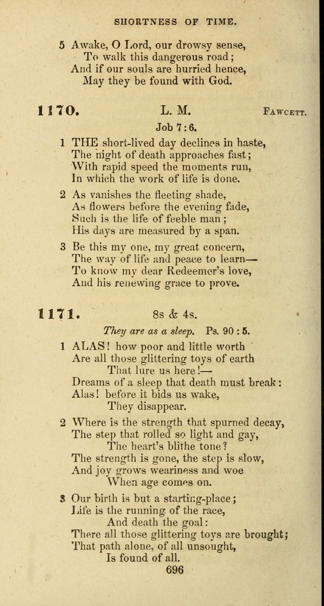 The Baptist Psalmody: a selection of hymns for the worship of God page 696