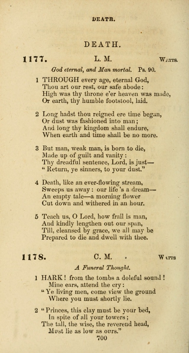 The Baptist Psalmody: a selection of hymns for the worship of God page 700