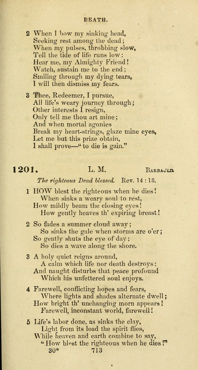 The Baptist Psalmody: a selection of hymns for the worship of God page 713