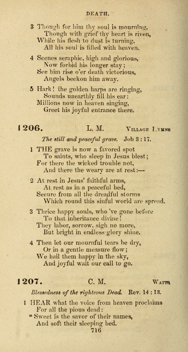 The Baptist Psalmody: a selection of hymns for the worship of God page 716