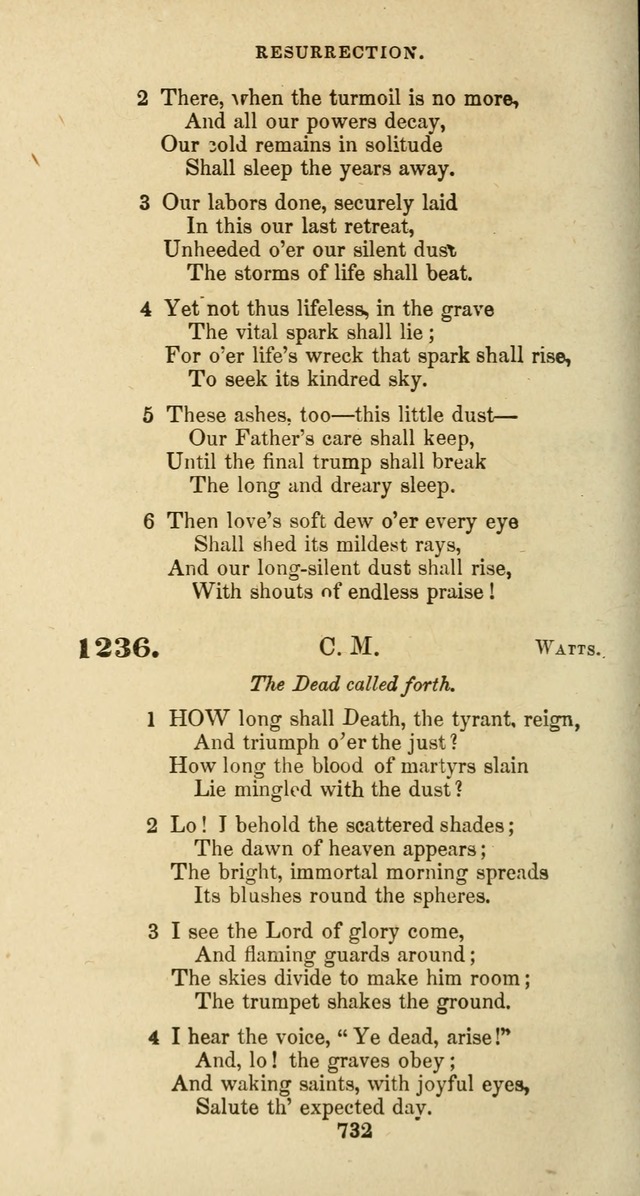 The Baptist Psalmody: a selection of hymns for the worship of God page 732