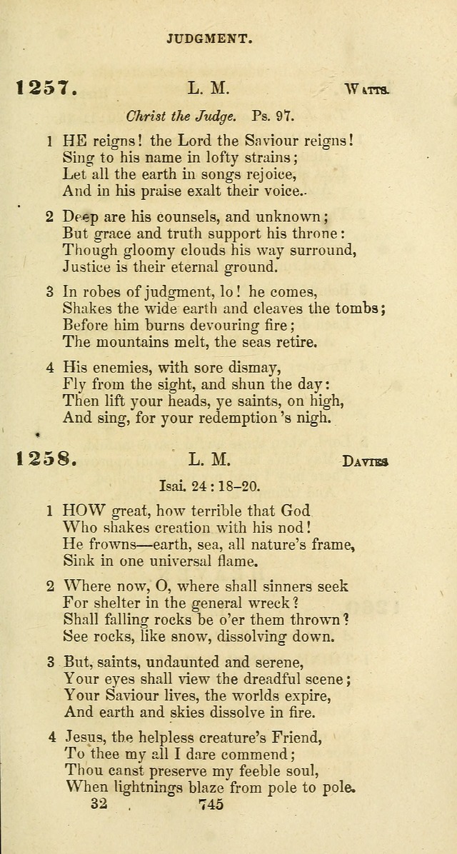 The Baptist Psalmody: a selection of hymns for the worship of God page 745