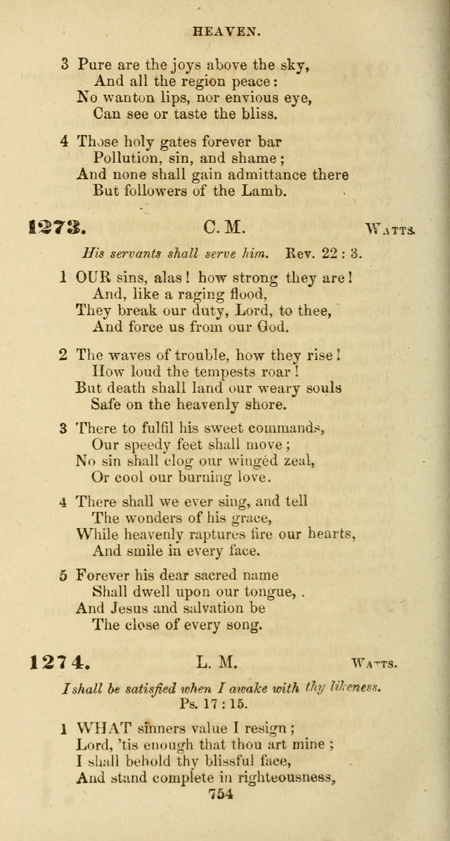 The Baptist Psalmody: a selection of hymns for the worship of God page 754