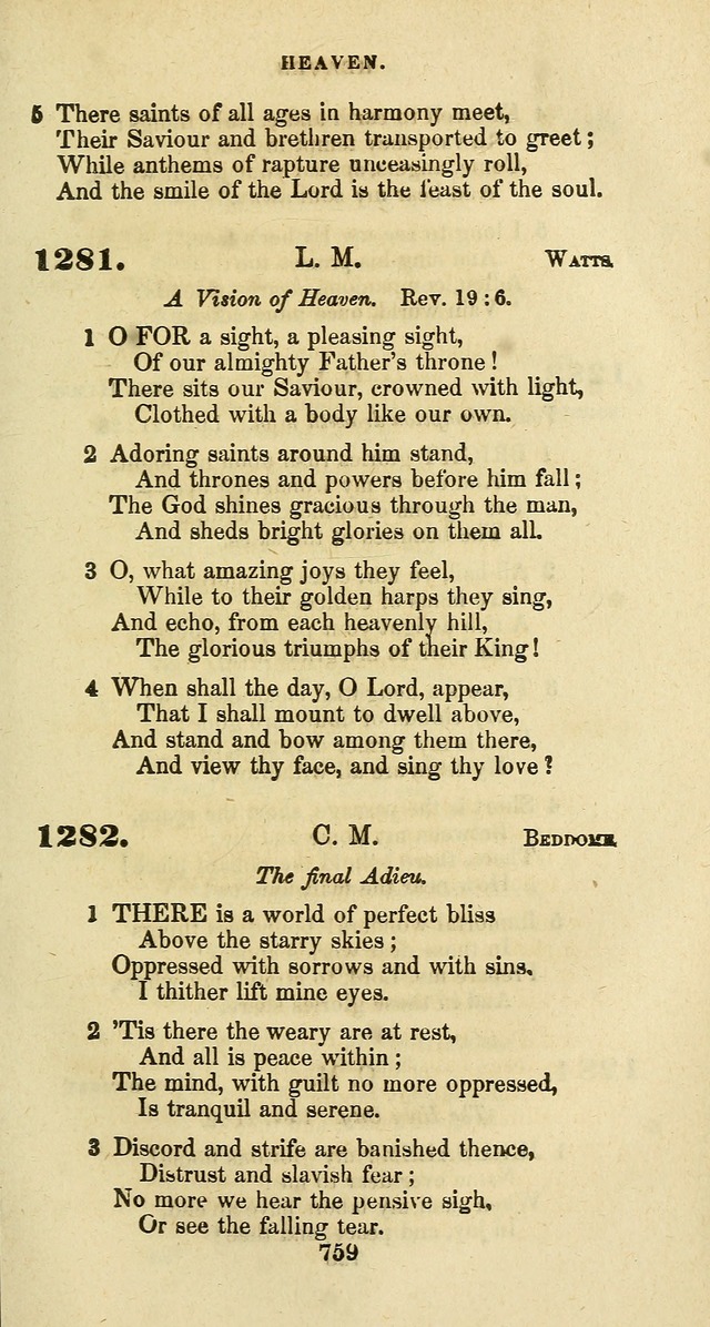 The Baptist Psalmody: a selection of hymns for the worship of God page 759