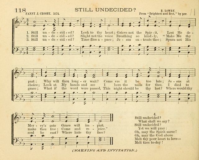 Book of Praise for the Sunday School: with hymns and tunes appropriate for the prayer meeting and the home circle page 121