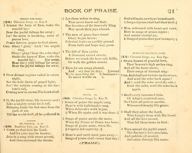 Book of Praise for the Sunday School: with hymns and tunes appropriate for the prayer meeting and the home circle page 24