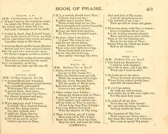 Book of Praise for the Sunday School: with hymns and tunes appropriate for the prayer meeting and the home circle page 52