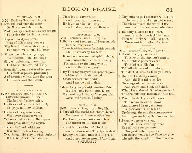 Book of Praise for the Sunday School: with hymns and tunes appropriate for the prayer meeting and the home circle page 54