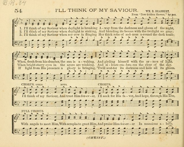 Book of Praise for the Sunday School: with hymns and tunes appropriate for the prayer meeting and the home circle page 57