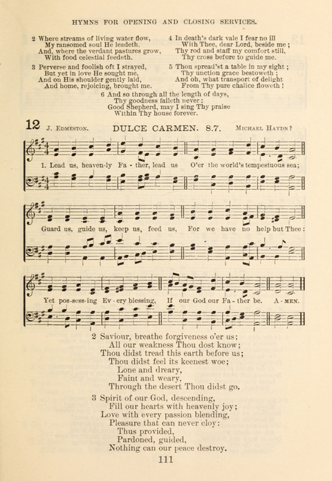 The Book of Praise for Sunday Schools: Selections from the Revised Prayer Book and Hymnal page 11