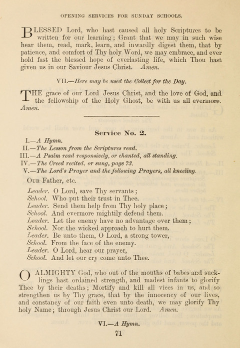 The Book of Praise for Sunday Schools: Selections from the Revised Prayer Book and Hymnal page vii