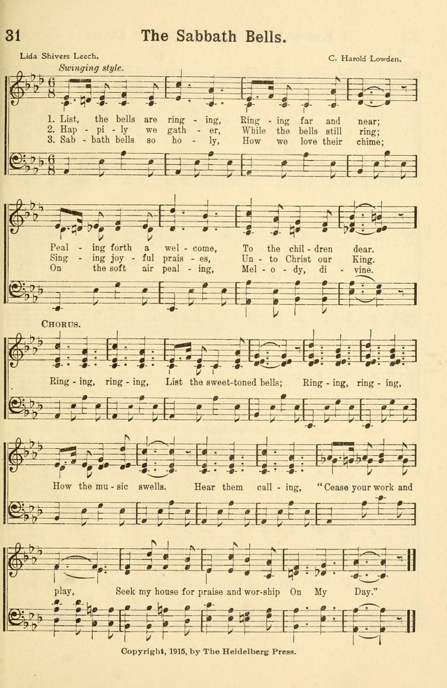 Beginner and Primary Songs: for use in Sunday School and the Home page 36