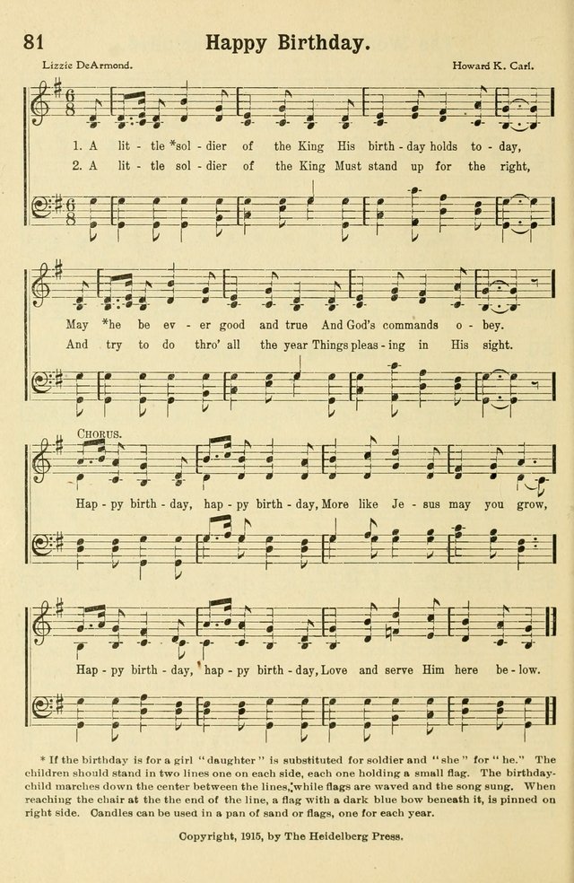 Beginner and Primary Songs: for use in Sunday School and the Home page 75