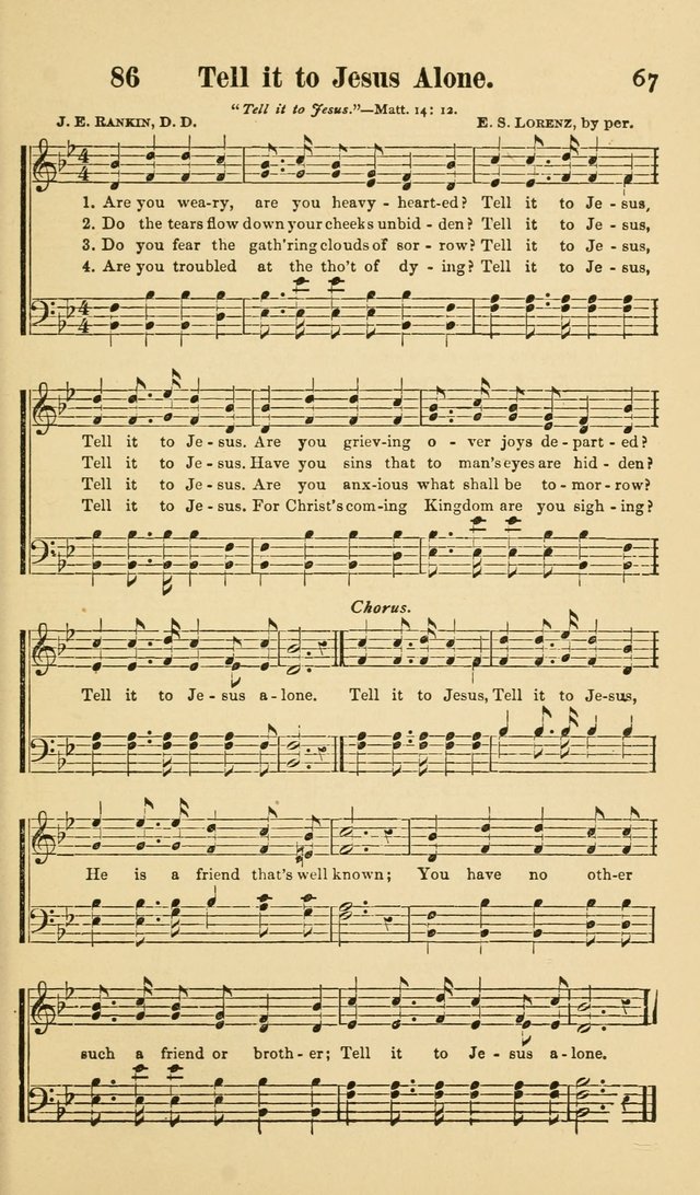 Beulah Songs: a choice collection of popular hymns and music, new and old. Especially adapted to camp meetings, prayer and conference meetings, family worship, and all other assemblies... page 68