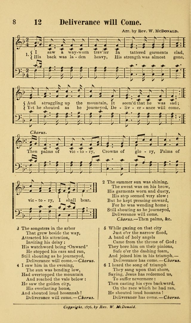 Beulah Songs: a choice collection of popular hymns and music, new and old. Especially adapted to camp meetings, prayer and conference meetings, family worship, and all other assemblies... page 9