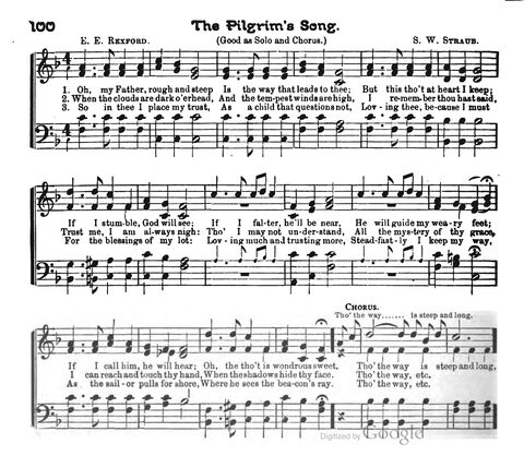 Beautiful Songs; a new and choice collection of songs for the sunday school. Also, a responsive service for each month in the year page 100