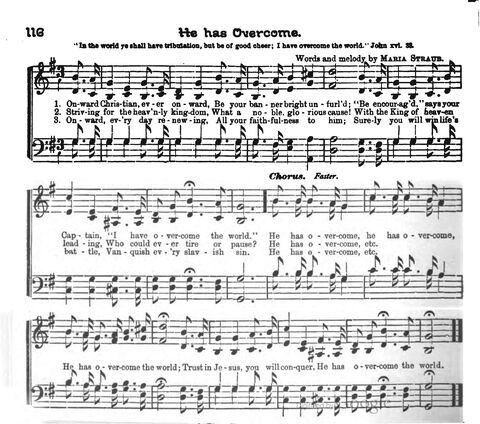 Beautiful Songs; a new and choice collection of songs for the sunday school. Also, a responsive service for each month in the year page 116