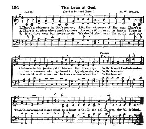 Beautiful Songs; a new and choice collection of songs for the sunday school. Also, a responsive service for each month in the year page 124