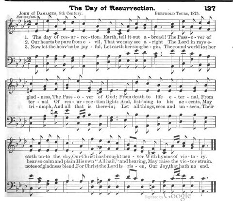 Beautiful Songs; a new and choice collection of songs for the sunday school. Also, a responsive service for each month in the year page 127