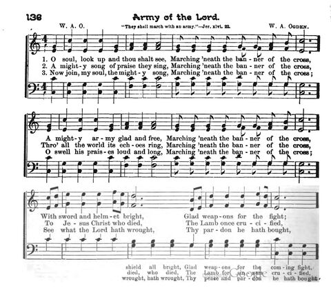 Beautiful Songs; a new and choice collection of songs for the sunday school. Also, a responsive service for each month in the year page 136