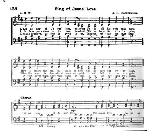 Beautiful Songs; a new and choice collection of songs for the sunday school. Also, a responsive service for each month in the year page 138