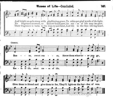 Beautiful Songs; a new and choice collection of songs for the sunday school. Also, a responsive service for each month in the year page 161