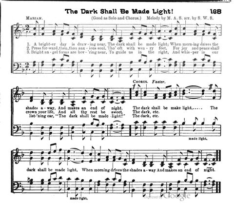 Beautiful Songs; a new and choice collection of songs for the sunday school. Also, a responsive service for each month in the year page 165