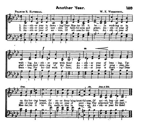 Beautiful Songs; a new and choice collection of songs for the sunday school. Also, a responsive service for each month in the year page 169