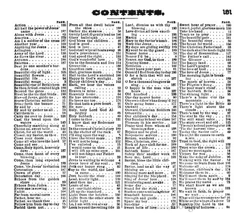 Beautiful Songs; a new and choice collection of songs for the sunday school. Also, a responsive service for each month in the year page 191