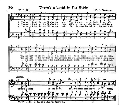 Beautiful Songs; a new and choice collection of songs for the sunday school. Also, a responsive service for each month in the year page 20