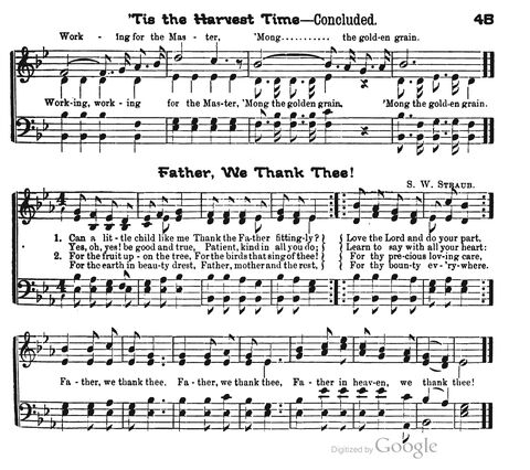 Beautiful Songs; a new and choice collection of songs for the sunday school. Also, a responsive service for each month in the year page 45