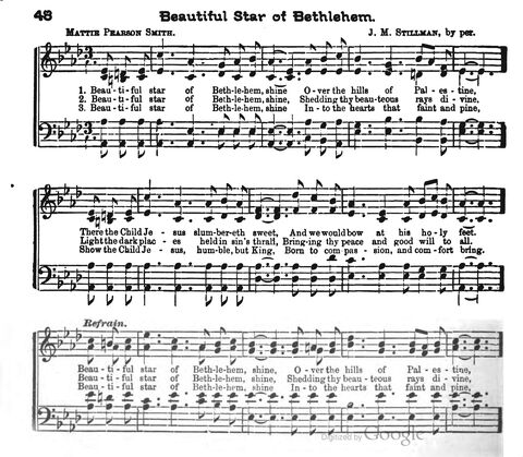 Beautiful Songs; a new and choice collection of songs for the sunday school. Also, a responsive service for each month in the year page 48