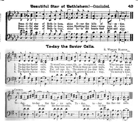 Beautiful Songs; a new and choice collection of songs for the sunday school. Also, a responsive service for each month in the year page 49