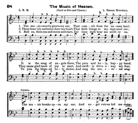 Beautiful Songs; a new and choice collection of songs for the sunday school. Also, a responsive service for each month in the year page 54