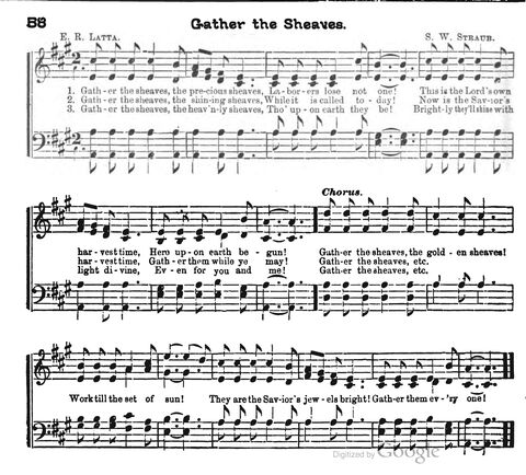 Beautiful Songs; a new and choice collection of songs for the sunday school. Also, a responsive service for each month in the year page 58