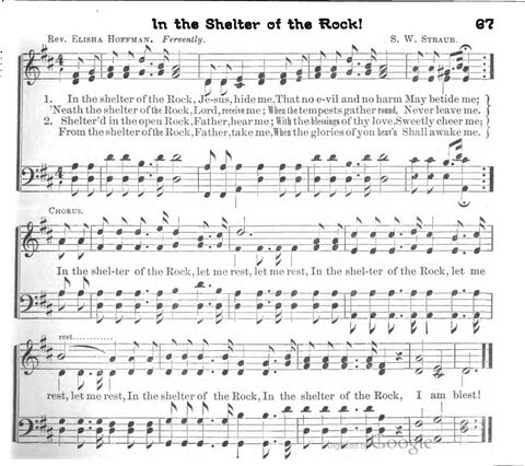 Beautiful Songs; a new and choice collection of songs for the sunday school. Also, a responsive service for each month in the year page 67