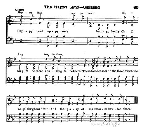 Beautiful Songs; a new and choice collection of songs for the sunday school. Also, a responsive service for each month in the year page 69