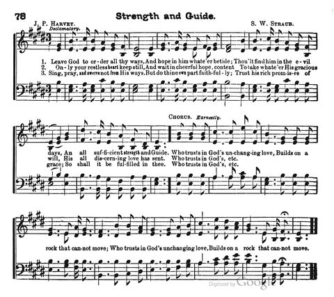 Beautiful Songs; a new and choice collection of songs for the sunday school. Also, a responsive service for each month in the year page 78