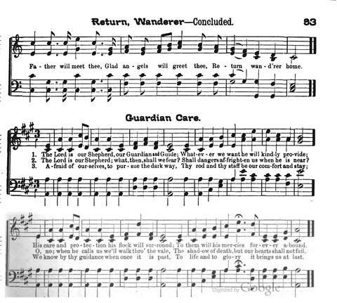 Beautiful Songs; a new and choice collection of songs for the sunday school. Also, a responsive service for each month in the year page 93