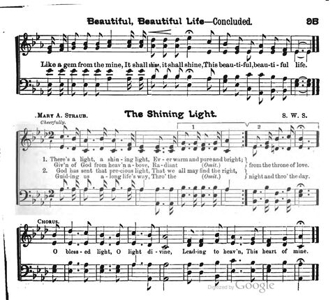 Beautiful Songs; a new and choice collection of songs for the sunday school. Also, a responsive service for each month in the year page 95