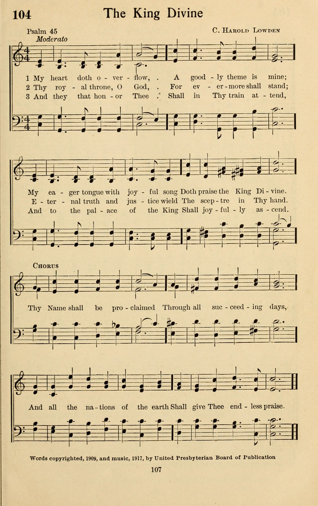 Bible Songs No. 4: a selection of psalms set to music, for use in sabbath schools, adult Bible classes, young people