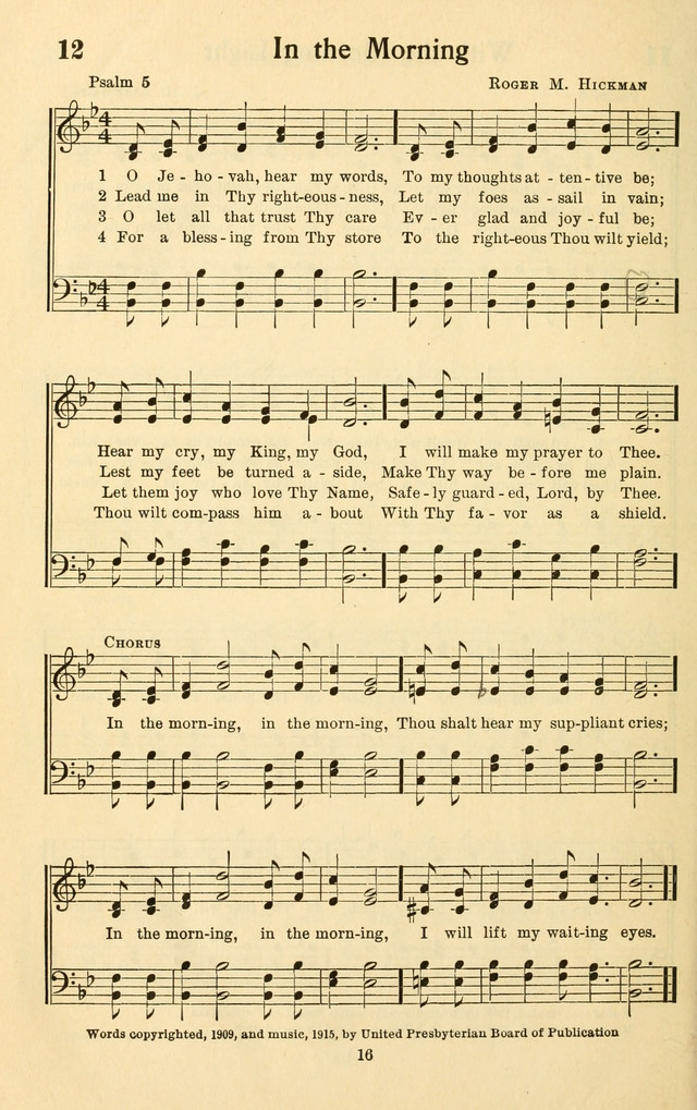 Bible Songs No. 4: a selection of psalms set to music, for use in sabbath schools, adult Bible classes, young people