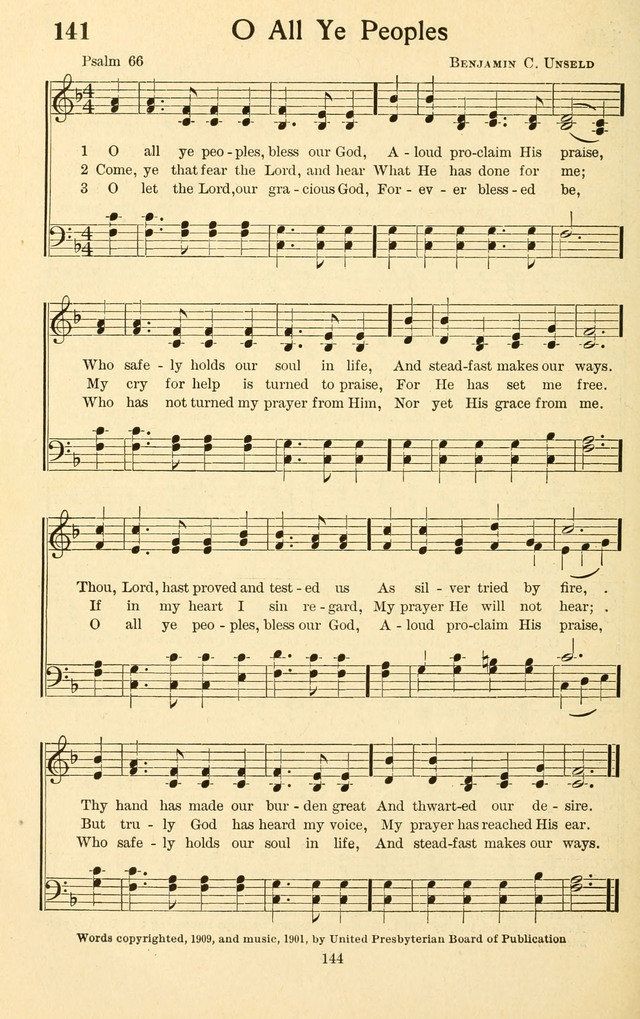 Bible Songs No. 4: a selection of psalms set to music, for use in sabbath schools, adult Bible classes, young people