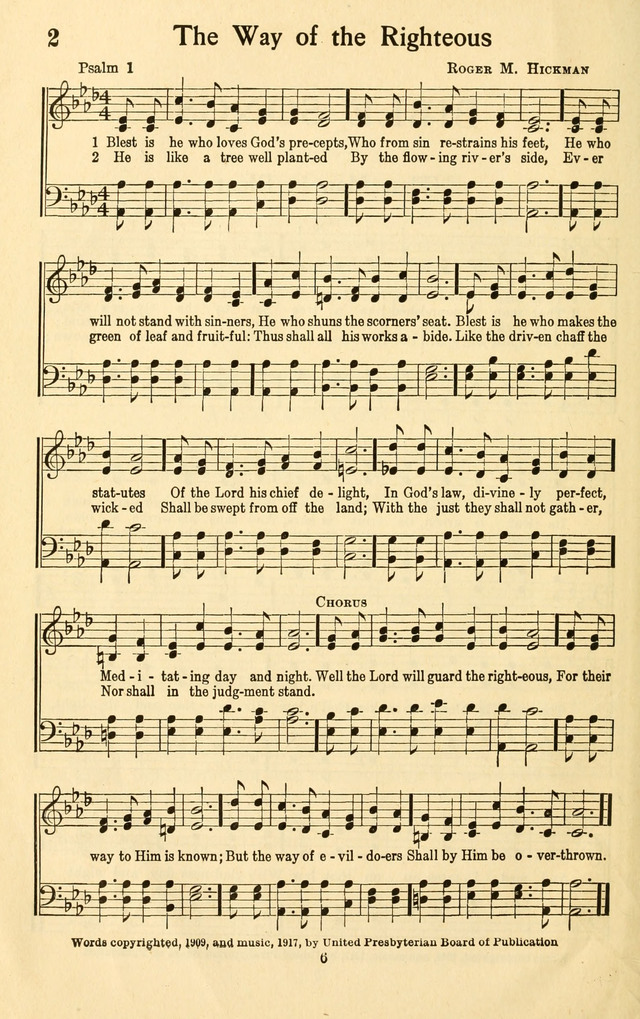 Bible Songs No. 4: a selection of psalms set to music, for use in sabbath schools, adult Bible classes, young people