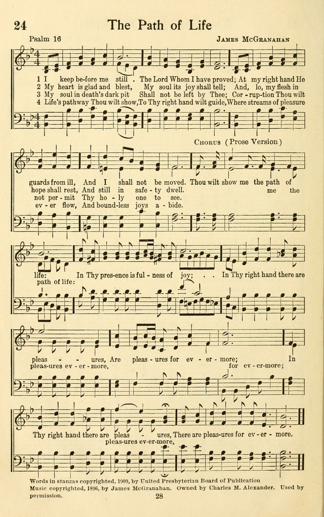 Bible Songs No. 4: a selection of psalms set to music, for use in sabbath schools, adult Bible classes, young people